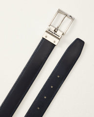Big & Tall Reversible Leather Belt - Navy/Tan