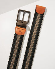 Big & Tall Reversible Stretch Cord Belt - Khaki