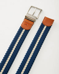 Big & Tall Reversible Stretch Webbed Belt - Navy/Tan