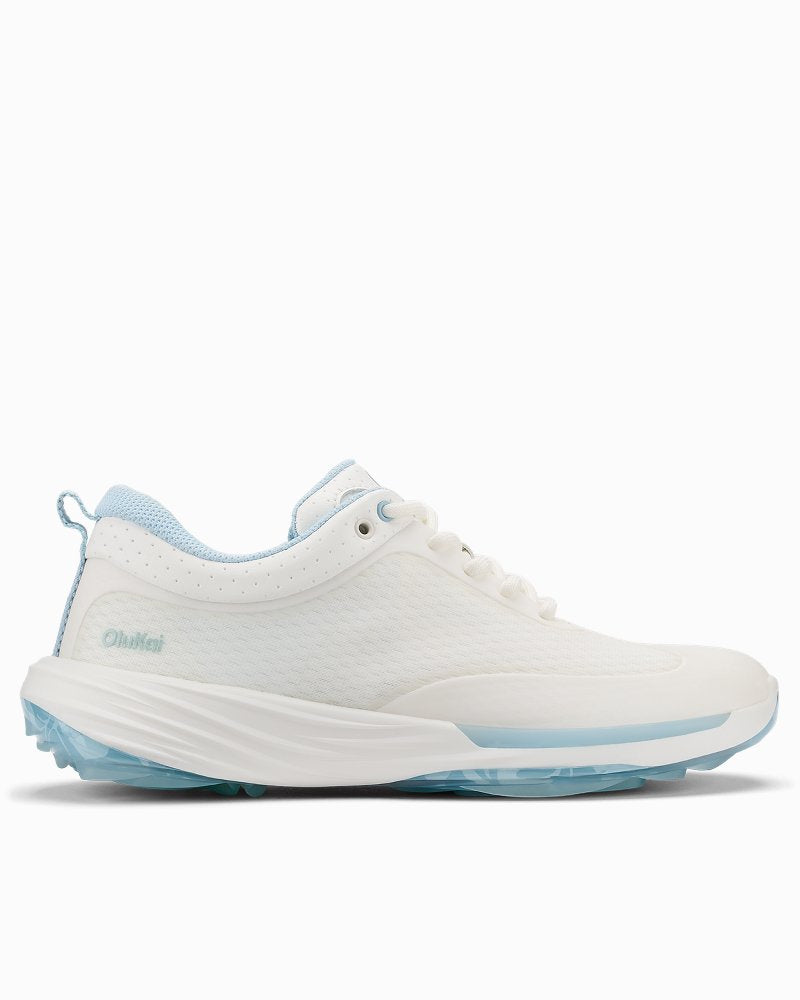 Women's OluKai Mākena Waterproof Golf Shoes - Bright White