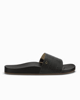 Women's OluKai Kīpe'a Pono Slides - Black
