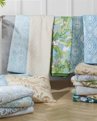 Cape Verde 3-Piece Full/Queen Quilt Set - Grey