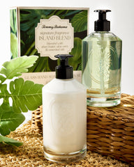 Island Blend Glass Hand Soap & Lotion Set - Island Blend