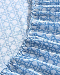 Diamond Isle 4-Piece King Sheet Set - Blue