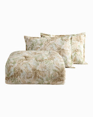 Palm Paradise Reversible 3-Piece King Comforter Set - Sage Green