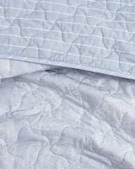 Ocean Island Reversible 3-Piece King Quilt Set - Blue Island