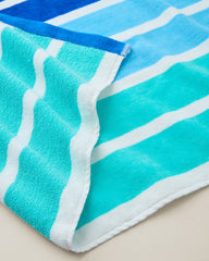 Seaside Ombré Woven Oversized Beach Towel - Multicolor