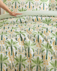 Mystic Palms Reversible 3-Piece King Comforter Set - Multicolor