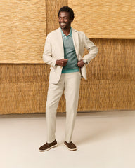 Big & Tall Latigo Beach Linen-Blend Flat-Front Pants - Stone Khaki