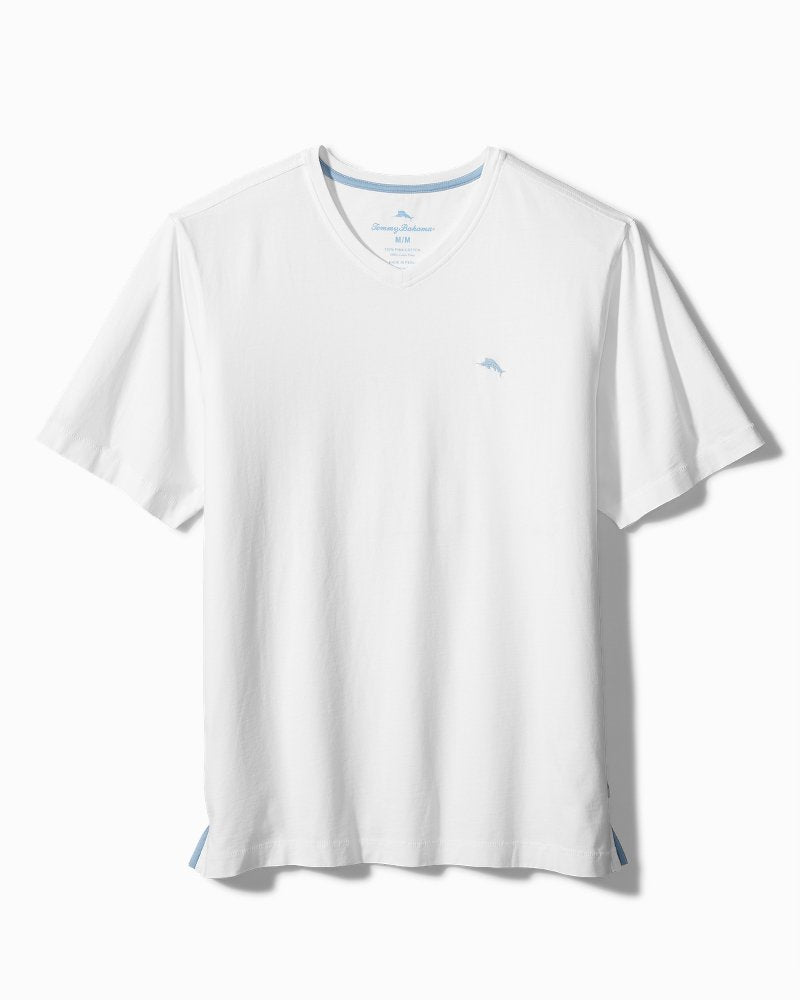 Big & Tall New Bali Skyline V-Neck T-Shirt - White