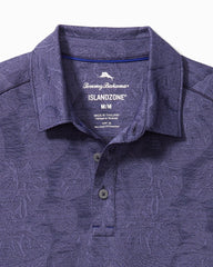Big & Tall Palm Coast Tropic Fade IslandZone® Polo - Dark Sapphire