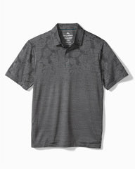 Big & Tall Palm Coast Tropic Fade IslandZone® Polo - Onyx