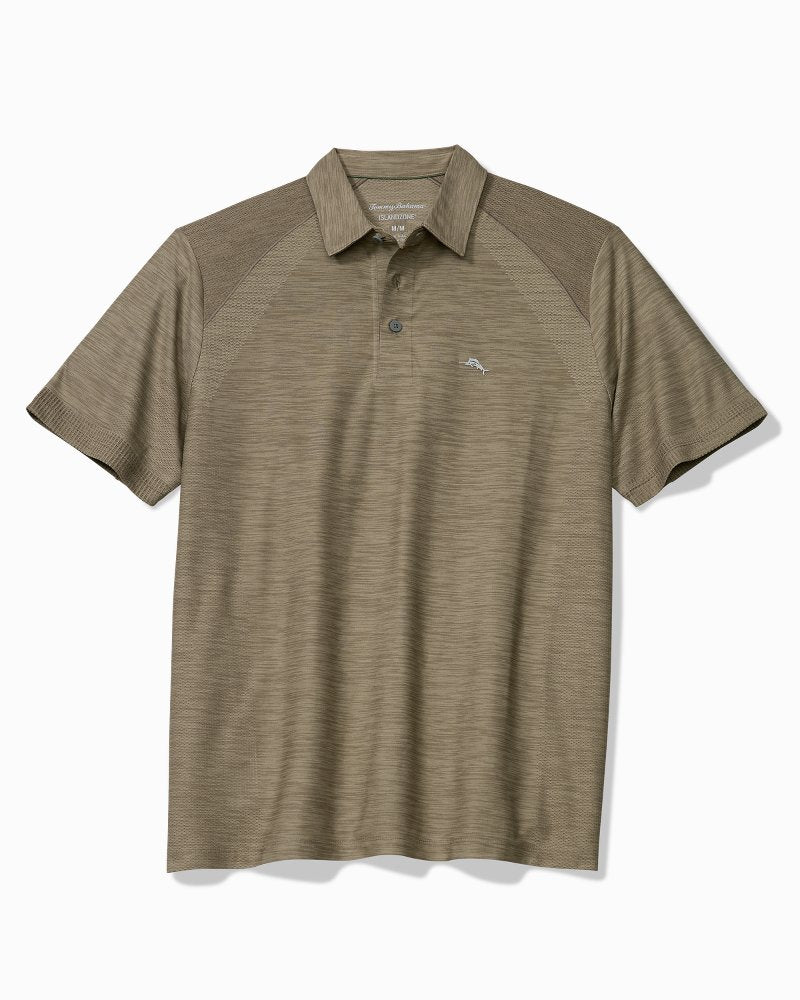 Big & Tall Palm Coast Pro IslandZone Polo - Brindle Taupe