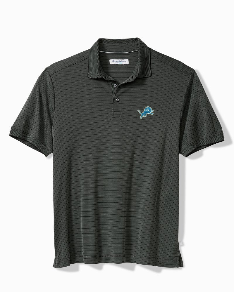 Big & Tall NFL Bay Stripe IslandZone Polo - detroit_lions
