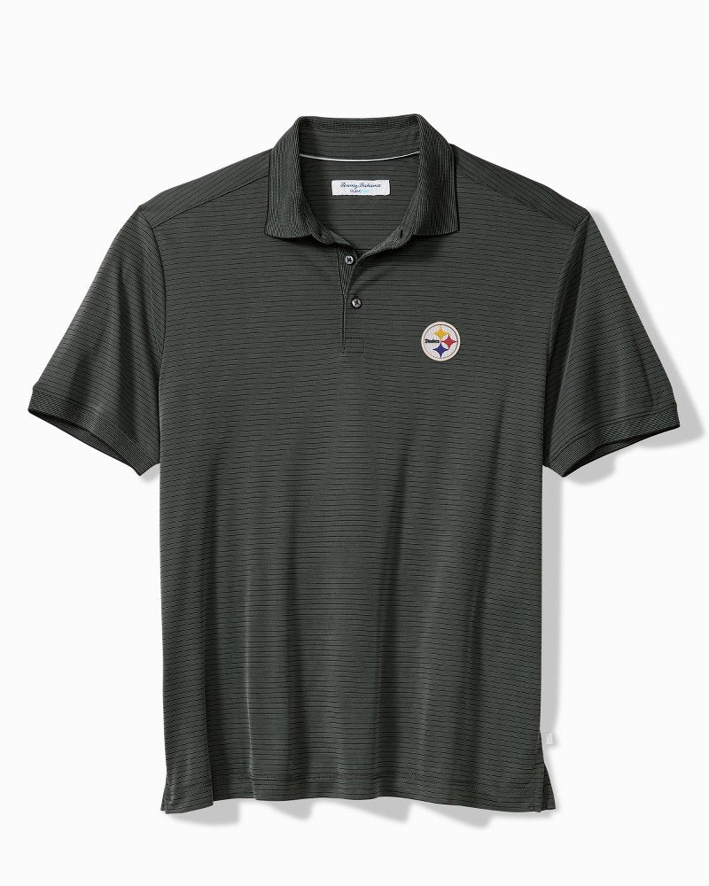 Big & Tall NFL Bay Stripe IslandZone Polo - pittsburgh_steelers