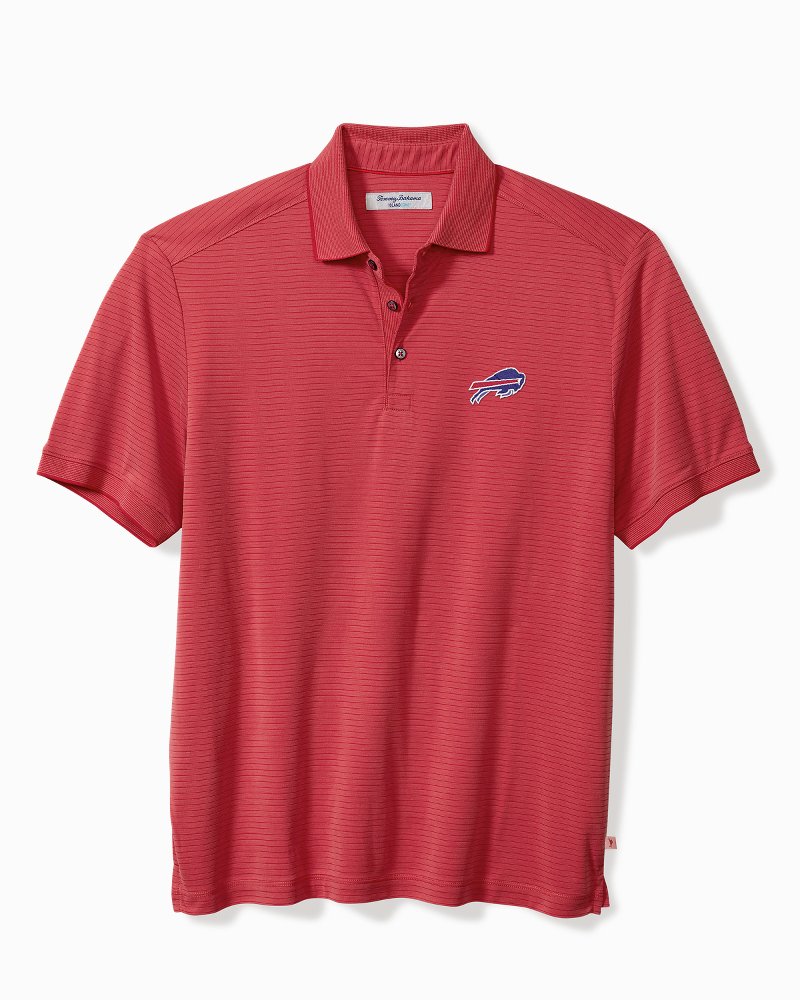 Big & Tall NFL Bay Stripe IslandZone Polo - buffalo_bills