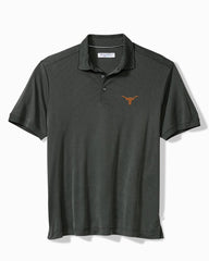 Big & Tall Collegiate Bay Stripe IslandZone Polo - Texas