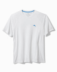 Big & Tall Chill Time Surf IslandZone Short-Sleeve Rash Guard - White