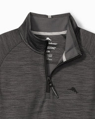 Big & Tall Palm Pro Half-Zip IslandZone Sweatshirt - Black