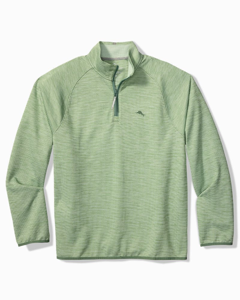 Big & Tall Palm Pro Half-Zip IslandZone Sweatshirt - Tropical Fern