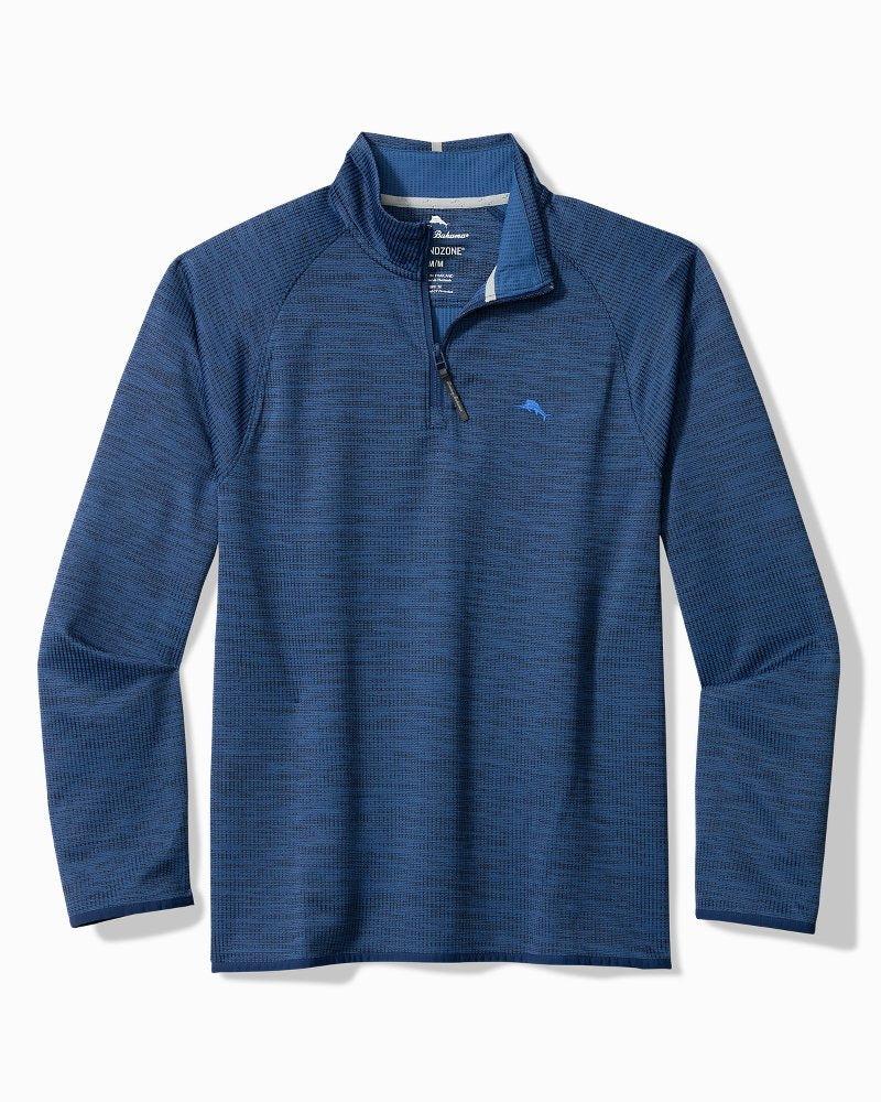 Big & Tall Palm Pro Half-Zip IslandZone Sweatshirt - Maritime
