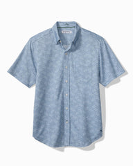Big & Tall San Lucio Lotus Stretch Knit Shirt - Stellar Sapphire