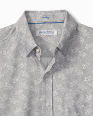 Big & Tall San Lucio Lotus Stretch Knit Shirt - Storm Gray