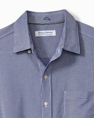 Big & Tall San Lucio Sol Stripe Stretch Knit Shirt - Kingdom Blue