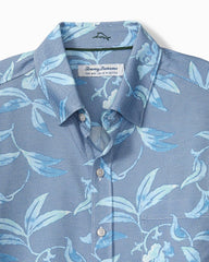 Big & Tall San Lucio Gardenia Stretch Knit Shirt - Jodhpur Blue