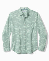 Big & Tall San Lucio Gardenia Stretch Knit Shirt - Tropical Fern