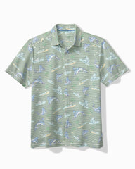 Big & Tall Costa Wave Del Marlin IslandZone Camp Shirt - Tropical Fern