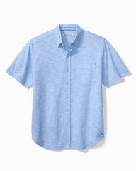 Big & Tall San Lucio Tides Stretch Knit Shirt - Big Sky Blue