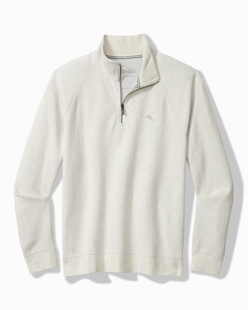 Big & Tall North Port Half-Zip Sweatshirt - Coconut Heather