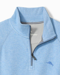 Big & Tall North Port Half-Zip Sweatshirt - Big Sky Blue Heather