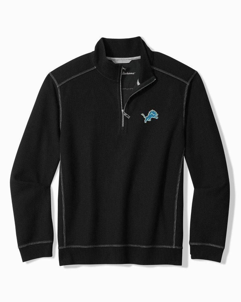 Big & Tall NFL Montego Beach Half-Zip Sweatshirt - detroit_lions