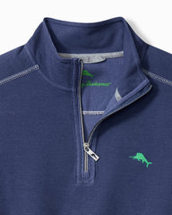 Big & Tall Montego Beach Half-Zip Sweatshirt - Island Navy