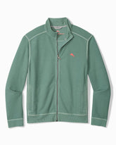 Big & Tall Montego Beach Full-Zip Sweatshirt - Dark Spa