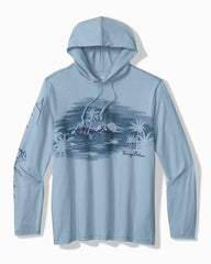 Big & Tall Azul Haze Lux Hoodie - Silvery Blue