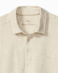 Big & Tall Palisades Paisley Polo - Oyster