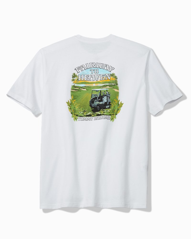 Big & Tall Fairway to Heaven Graphic T-Shirt - White