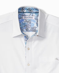 Big & Tall San Lucio Valega Happy Hour Stretch Knit Shirt - White