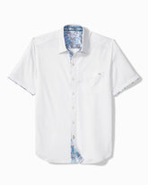 Big & Tall San Lucio Valega Happy Hour Stretch Knit Shirt - White