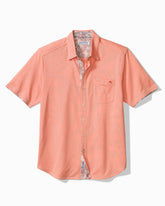 Big & Tall San Lucio Valega Happy Hour Stretch Knit Shirt - Dark Coral