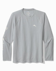 Big & Tall Chill Time Bay IslandZone Long-Sleeve Rash Guard - Ultimate Gray