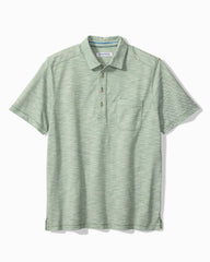 Big & Tall San Lucio Tides Stretch Knit Polo - Oxidize Metal