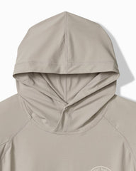 Big & Tall Chill Time Drifter IslandZone Rash Guard Hoodie - Paloma