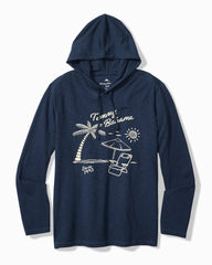 Big & Tall Shady Haven Lux Hoodie - Island Navy