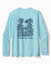 Big & Tall Azul Cove Long-Sleeve Lux T-Shirt - Robins Egg Blue