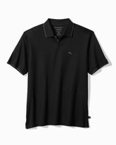 Big & Tall Emfielder Johnny Collar IslandZone Polo - Black
