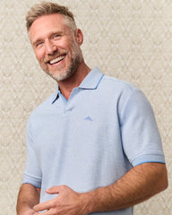 Big & Tall Emfielder Johnny Collar IslandZone Polo - Blue Lapis Heather